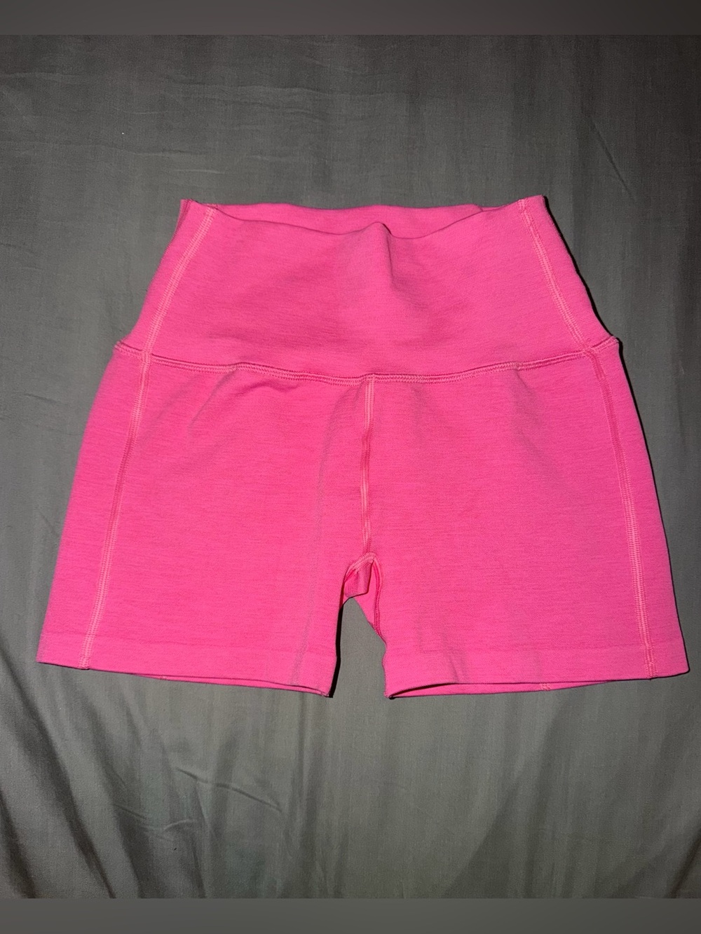 Alphalete High-Waist Hot Pink Bike Shorts
